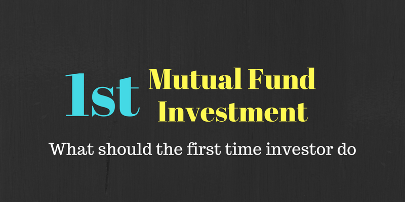 First time investor - mutual funds
