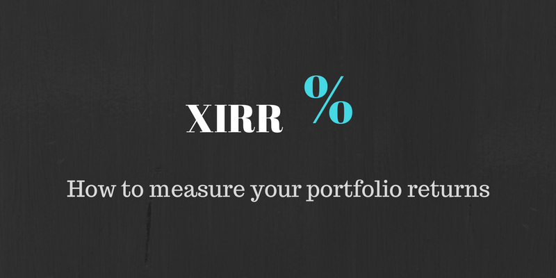 XIRR - calculate mutual fund portfolio returns