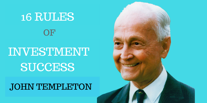 16 rules of investment success by John Templeton