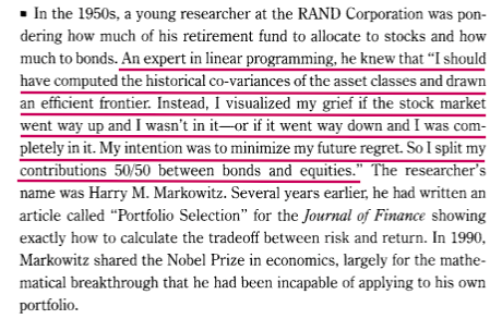 Harry Markowitz - modern portfolio theory