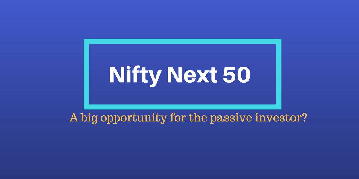Nifty Next 50 - index vs active